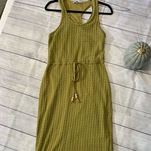 Athleta racer back high/low knit dress size xs